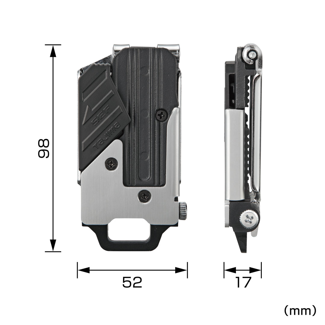 [SF-MLHLD] タジマ(TAJIMA) セフホルダー胴ベルト用 金属 左用 単品1個