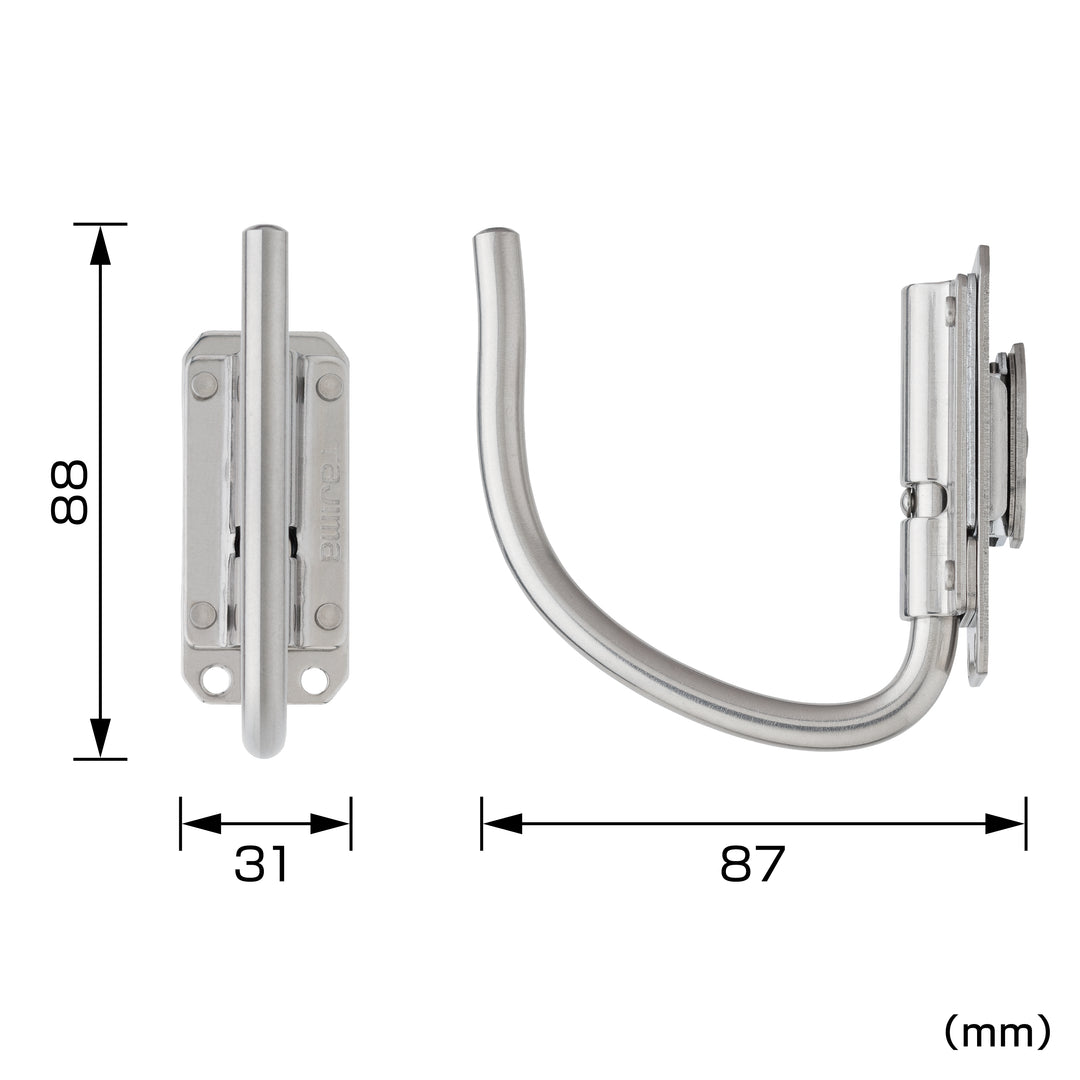 [SFSKHS-JF] タジマ(TAJIMA) セフ工具ホルダーステン スリムJフック 折りたたみ 単品1個