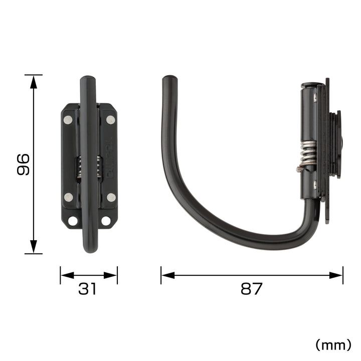 [SFSKHI-JF] タジマ(TAJIMA) セフ工具ホルダースチール スリムJフック 折りたたみ 単品1個