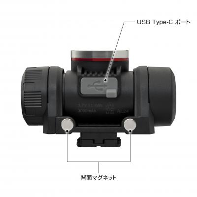 タジマ セフヘッドライト KJM ブースト1000lm フラッド照射 内蔵充電池 標準