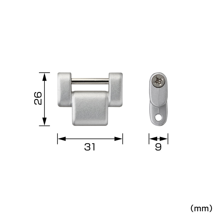 [SFP-JPBK〜SFP-JPSI] タジマ(TAJIMA) カスタムセフホルダー用連結パーツ 金属 単品（全2色）