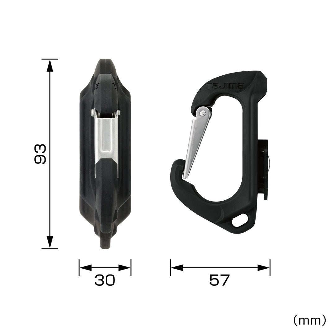 [SFSKHR-CS] タジマ(TAJIMA) セフ工具ホルダー樹脂 スリムカラビナ小 単品1個