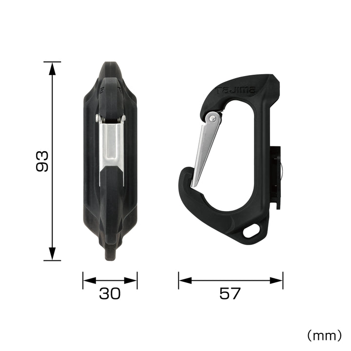 [SFSKHR-CS] タジマ(TAJIMA) セフ工具ホルダー樹脂 スリムカラビナ小 単品1個