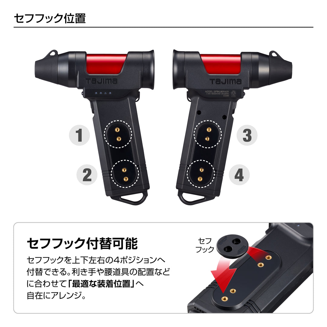 [SFBKJ80N40B〜SFBKJ80N40R] タジマ(TAJIMA) セフブロワ キープジェット80 単品（全2色）