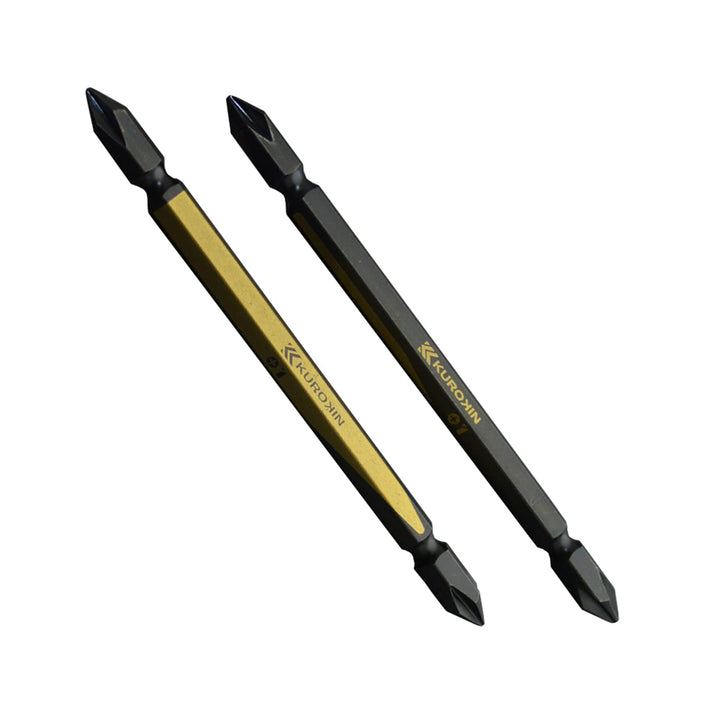 [5102-110-BG] KUROKIN 黒金(Black & Gold) 両頭ビット（２本組）+1×110mm 1セット - MisakaZoo