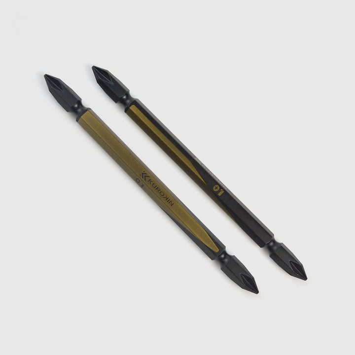 [5102-110-BG] KUROKIN 黒金(Black & Gold) 両頭ビット（２本組）+1×110mm 1セット - MisakaZoo