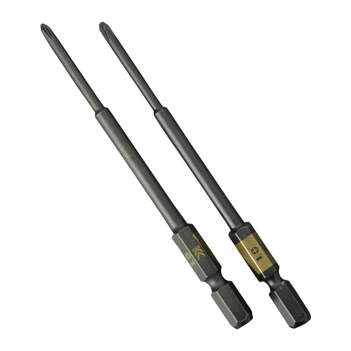 [5102D-100-BG] KUROKIN 黒金(Black & Gold) 段付ビット（２本組）+1×100mm 1セット - MisakaZoo