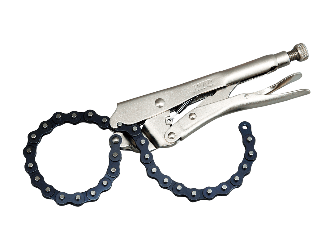 [510R] KTC(京都機械工具)ロッキングプライヤ チェンクランプ（全長210mm・チェン長450mm） 単品1本 - MisakaZoo