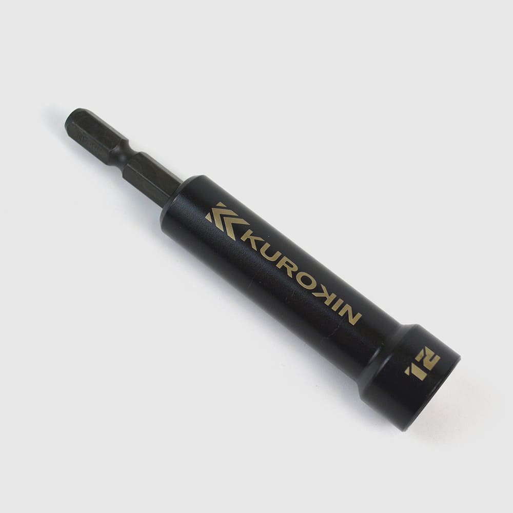 [512-12-BG] KUROKIN 黒金(Black & Gold) セミロングソケット H12×90 単品1個