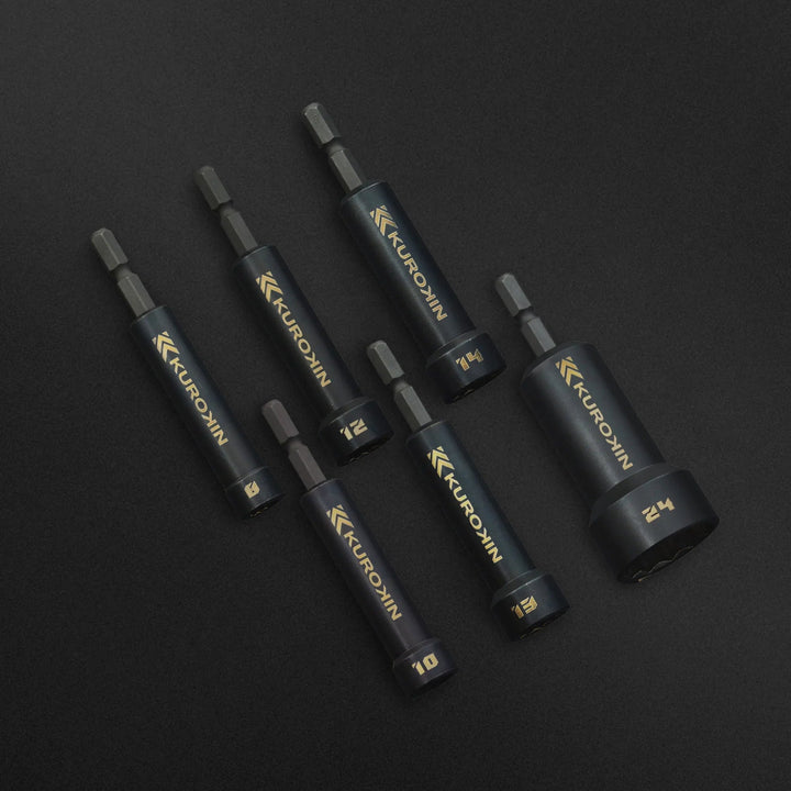 [512-13-BG] KUROKIN 黒金(Black & Gold) セミロングソケット H13×90 単品1個 - MisakaZoo
