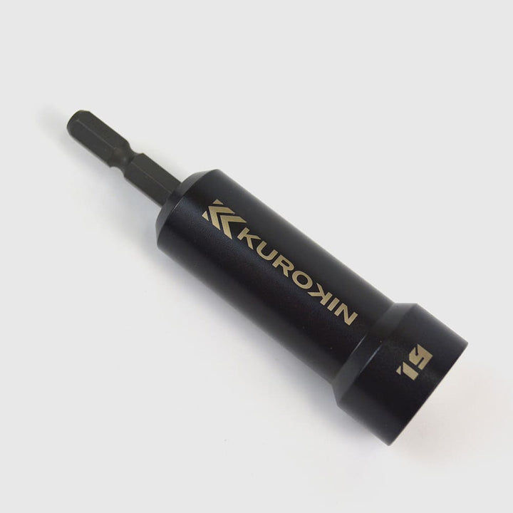 [512-19-BG] KUROKIN 黒金(Black & Gold) セミロングソケット H19×90 単品1個 - MisakaZoo