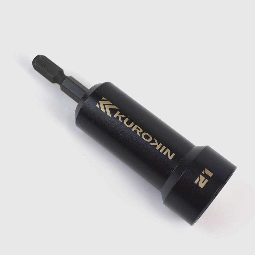 [512-21-BG] KUROKIN 黒金(Black & Gold) セミロングソケット H21×90 単品1個 - MisakaZoo