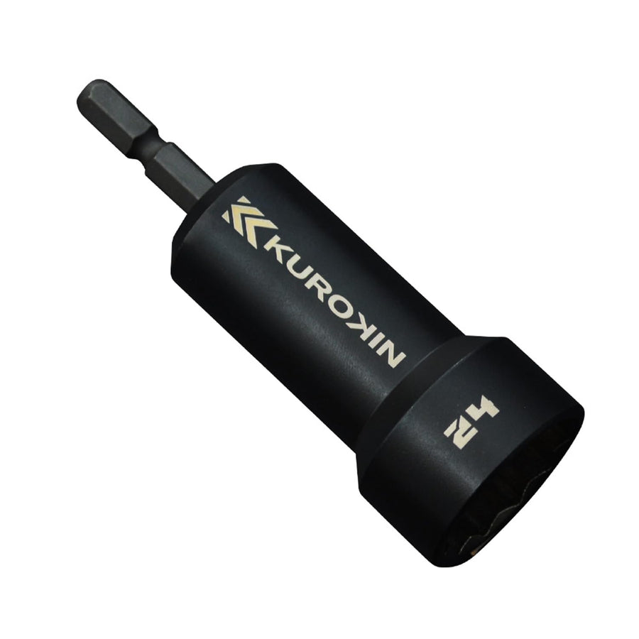 [512-24-BG] KUROKIN 黒金(Black & Gold) セミロングソケット H24×90 単品1個 - MisakaZoo