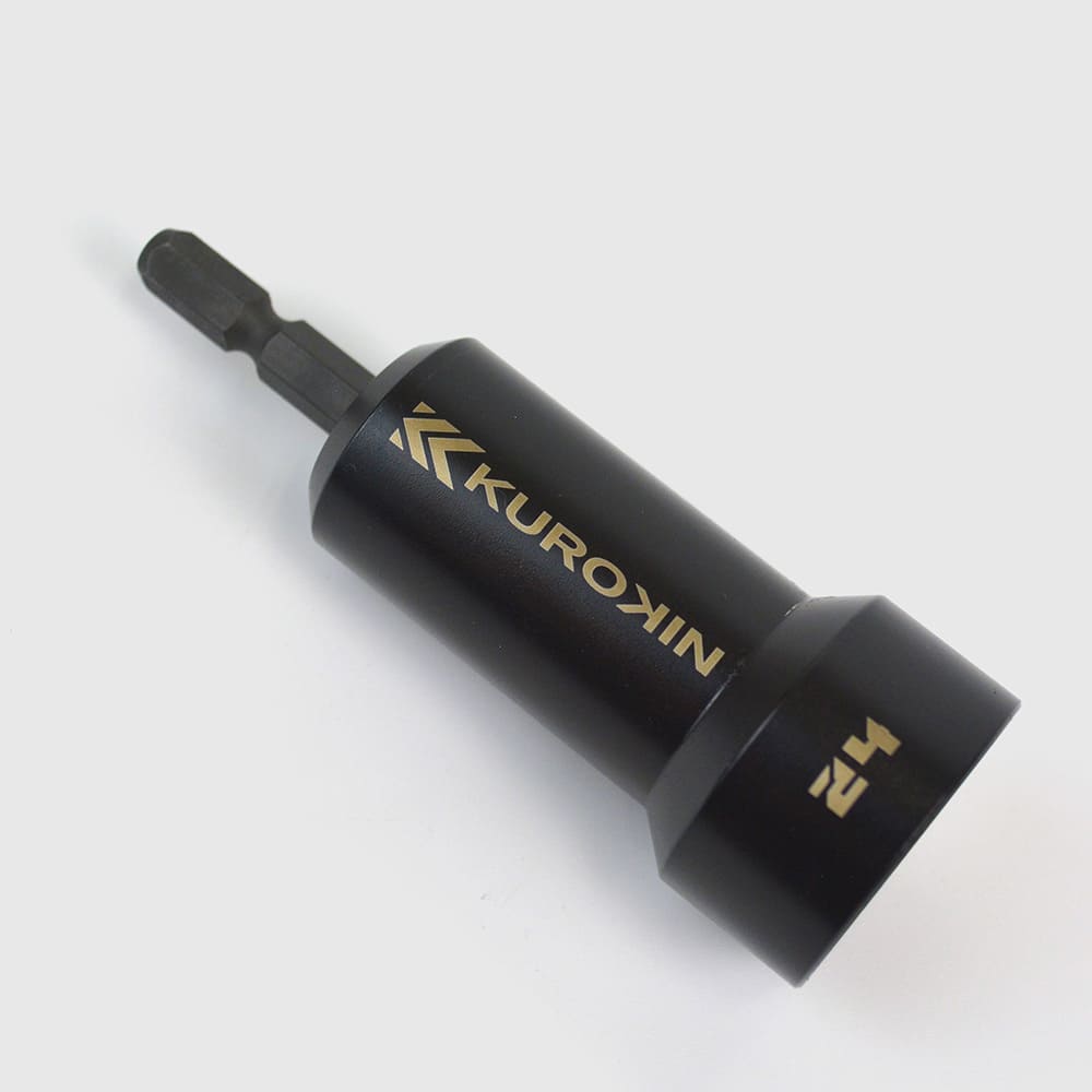 [512-24-BG] KUROKIN 黒金(Black & Gold) セミロングソケット H24×90 単品1個 - MisakaZoo
