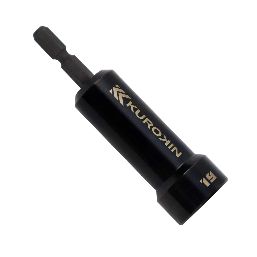 [512-19-BG] KUROKIN 黒金(Black & Gold) セミロングソケット H19×90 単品1個