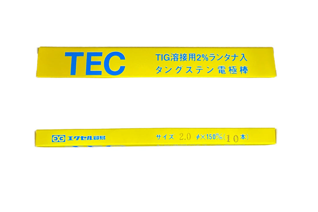 [MisakaZoo 2本入 MO-Pack] エクセル貿易 TECランタナ TIG溶接用 タングステン電極棒 φ2.0×150mm - MisakaZoo
