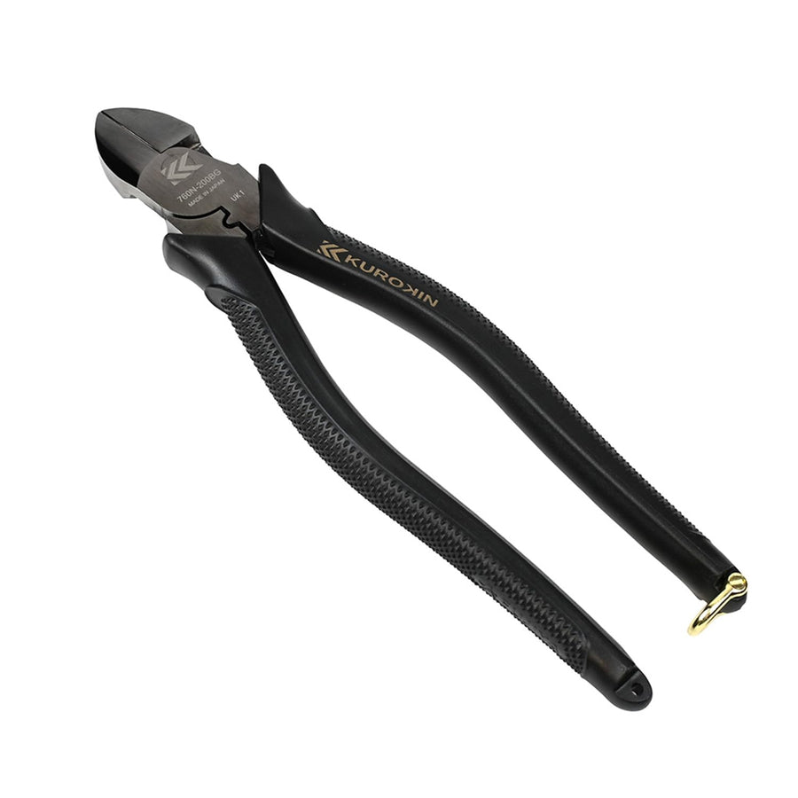 [760N-200BG] KUROKIN 黒金(Black & Gold) 偏芯強力ニッパ薄刃 200mm 単品1丁