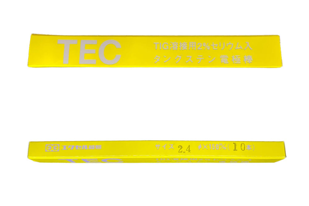 [MisakaZoo 2本入 MO-Pack] エクセル貿易 TECセリウム TIG溶接用 タングステン電極棒 φ2.4×150mm - MisakaZoo