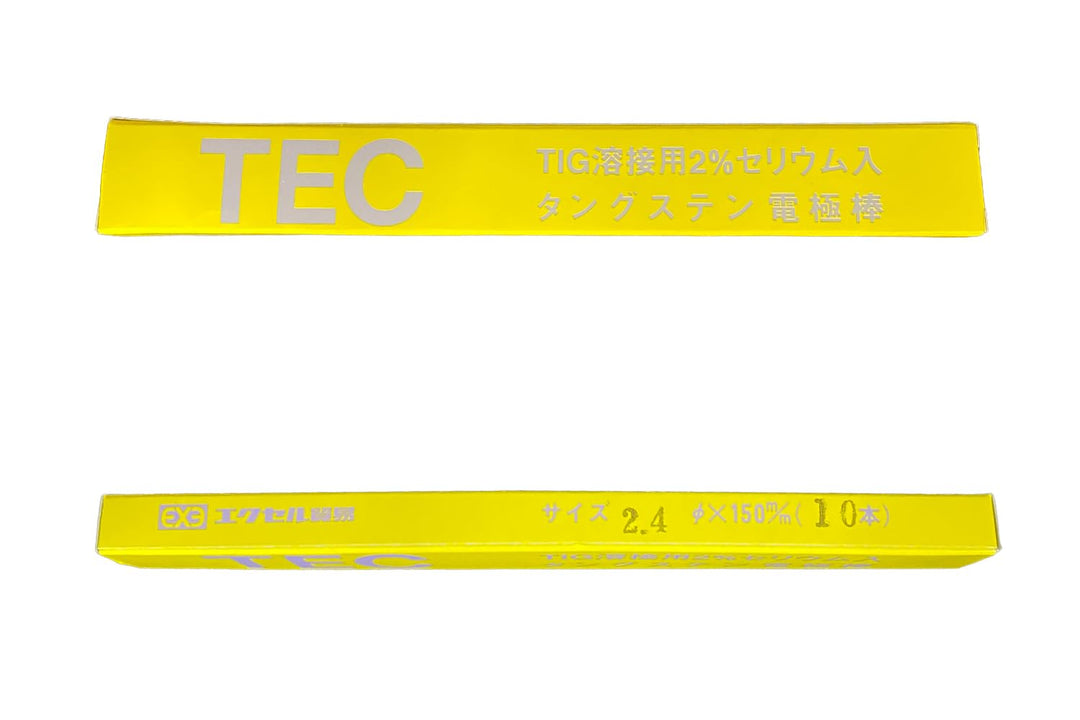 [MisakaZoo 2本入 MO-Pack] エクセル貿易 TECセリウム TIG溶接用 タングステン電極棒 φ2.4×150mm - MisakaZoo