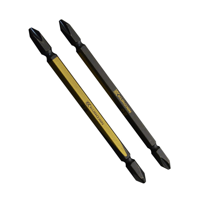 [5202-110-BG] KUROKIN 黒金(Black & Gold) 両頭ビット（２本組）+2×110mm 1セット - MisakaZoo