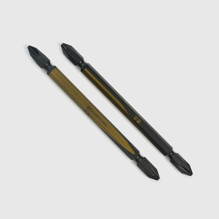 [5202-110-BG] KUROKIN 黒金(Black & Gold) 両頭ビット（２本組）+2×110mm 1セット - MisakaZoo