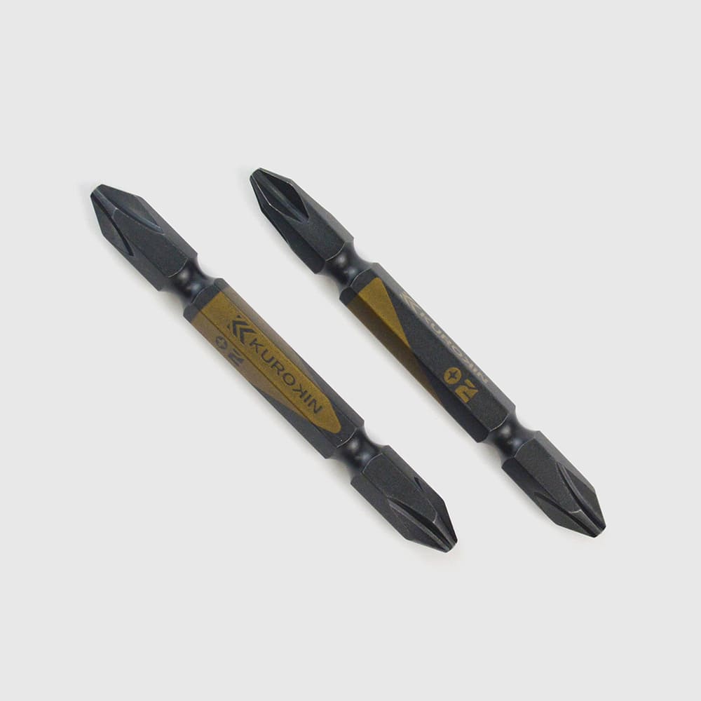 [5202-65-BG] KUROKIN 黒金(Black & Gold) 両頭ビット（２本組）+2×65mm 1セット - MisakaZoo