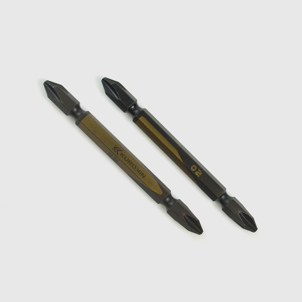 [5202-82-BG] KUROKIN 黒金(Black & Gold) 両頭ビット（２本組）+2×82mm 1セット - MisakaZoo