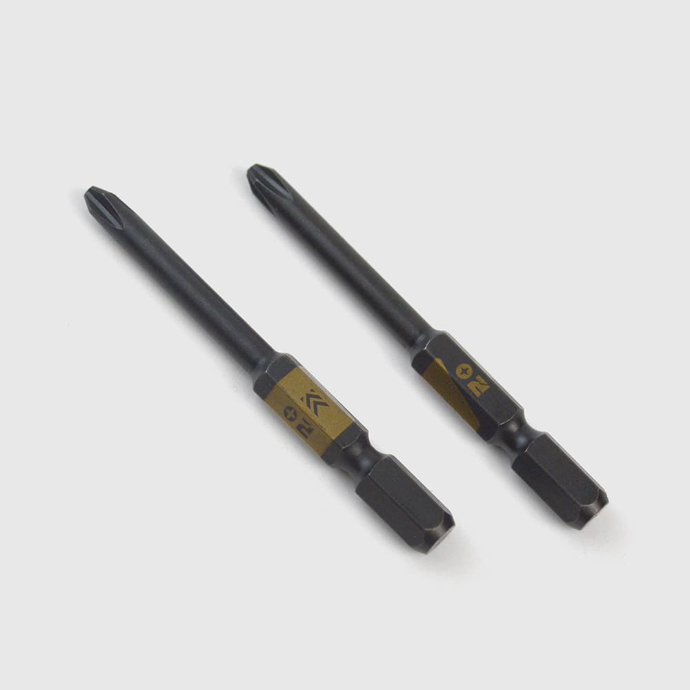 [5202D-65-BG] KUROKIN 黒金(Black & Gold) 段付ビット（２本組）+2×65mm 1セット