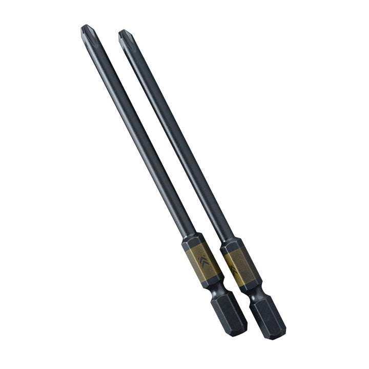 [5202D-100-BG] KUROKIN 黒金(Black & Gold) 段付ビット（２本組）+2×100mm 1セット - MisakaZoo