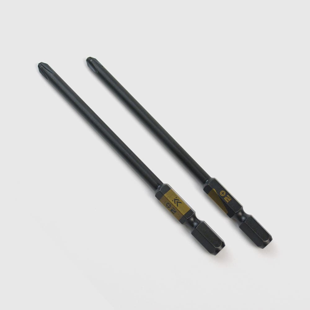 [5202D-100-BG] KUROKIN 黒金(Black & Gold) 段付ビット（２本組）+2×100mm 1セット - MisakaZoo