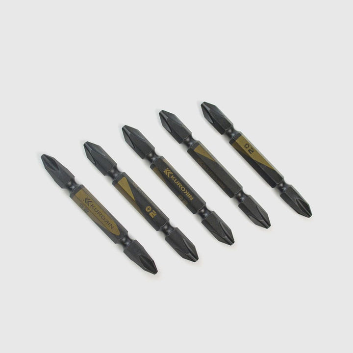 [5215-65-BG] KUROKIN 黒金(Black & Gold) 両頭ビット（５本組）+2×65mm 1セット - MisakaZoo