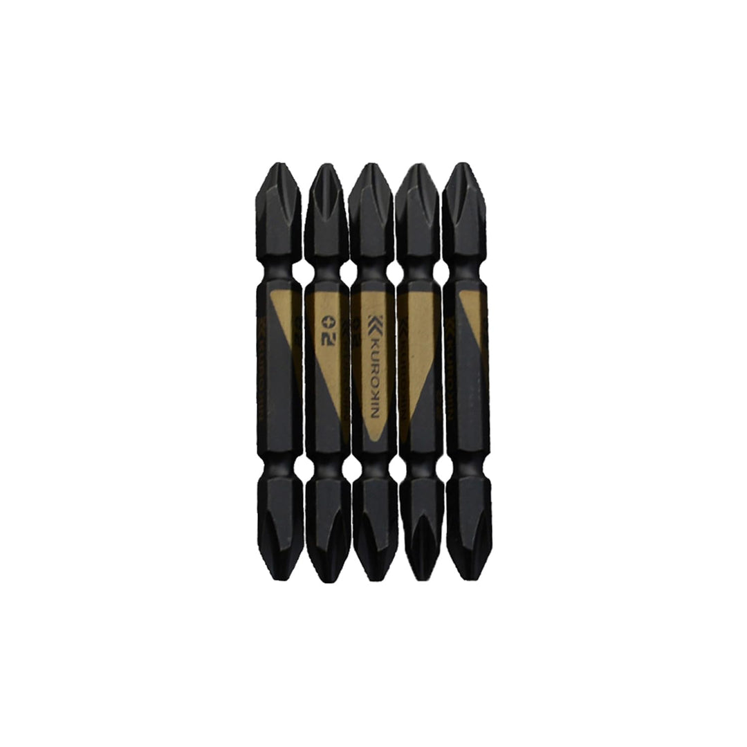 [5215-65-BG] KUROKIN 黒金(Black & Gold) 両頭ビット（５本組）+2×65mm 1セット - MisakaZoo
