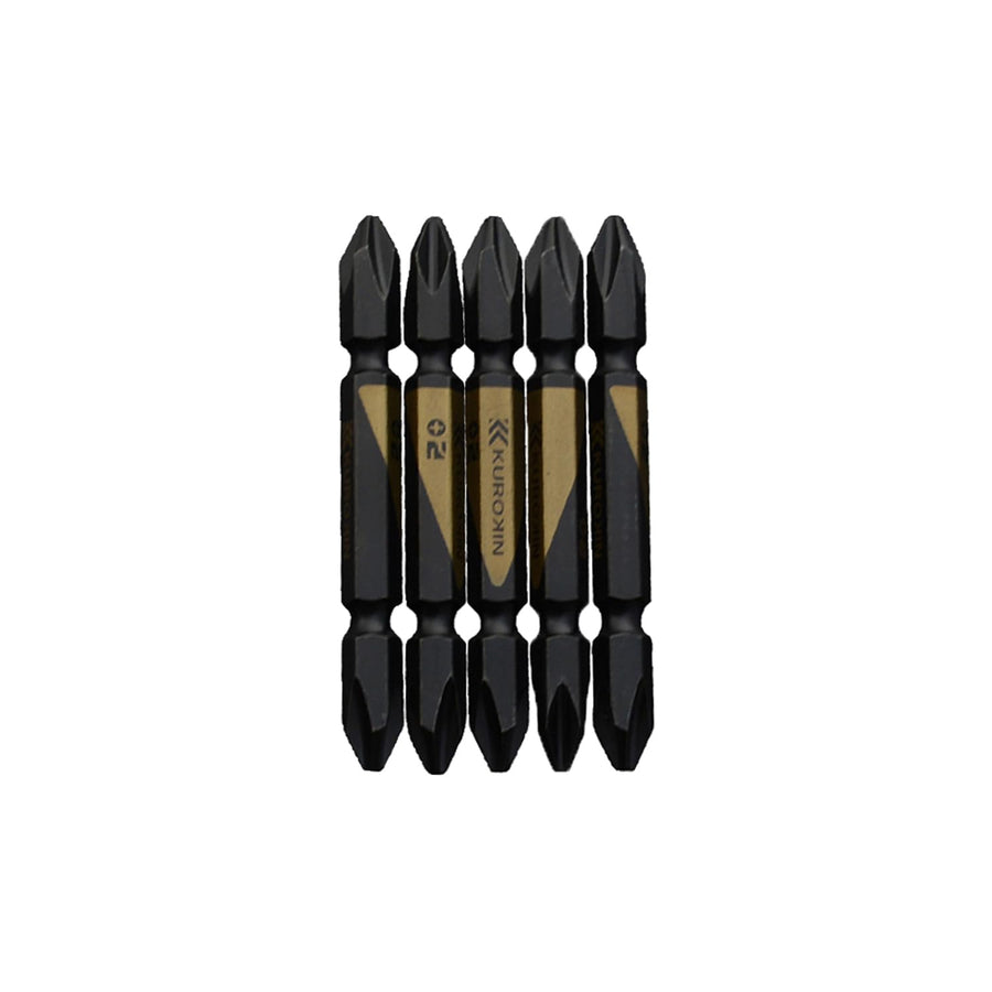 [5215-65-BG] KUROKIN 黒金(Black & Gold) 両頭ビット（５本組）+2×65mm 1セット - MisakaZoo