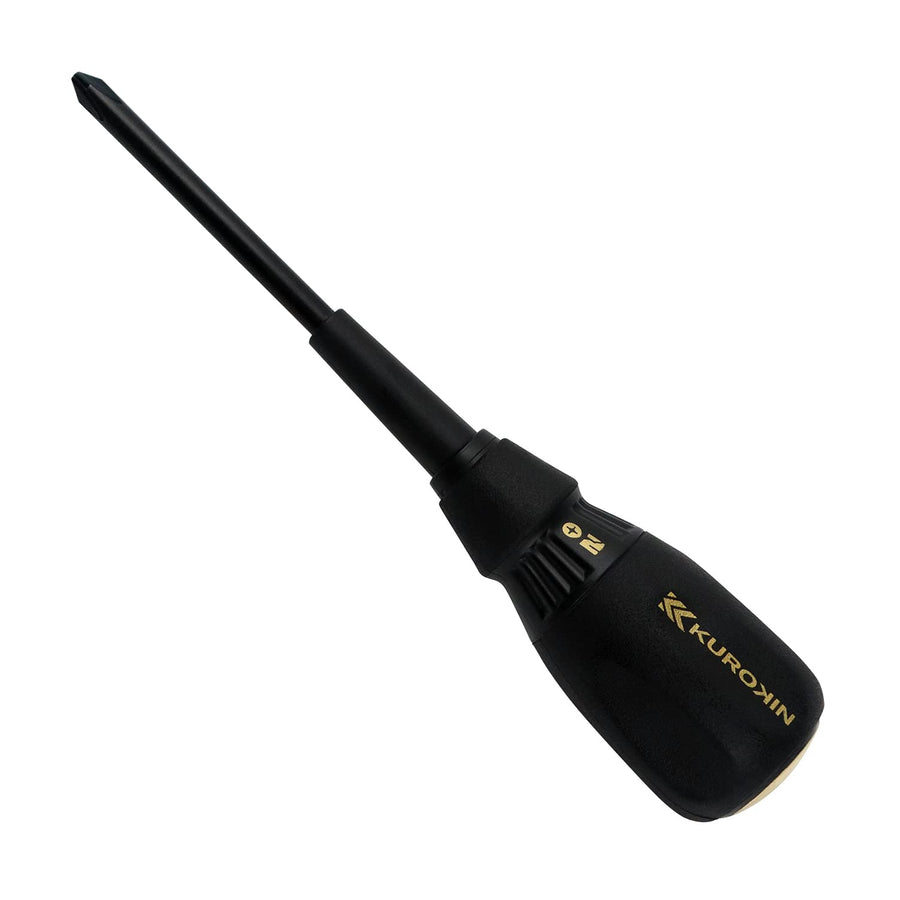 [524K-BG] KUROKIN 黒金(Black & Gold) 貫通ドライバー +2×100mm 単品1個 - MisakaZoo