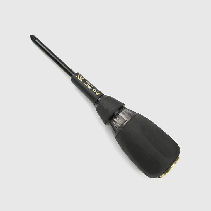 [524SK-BG] KUROKIN 黒金(Black & Gold) 安全貫通ドライバー +2×100mm 単品1個 - MisakaZoo