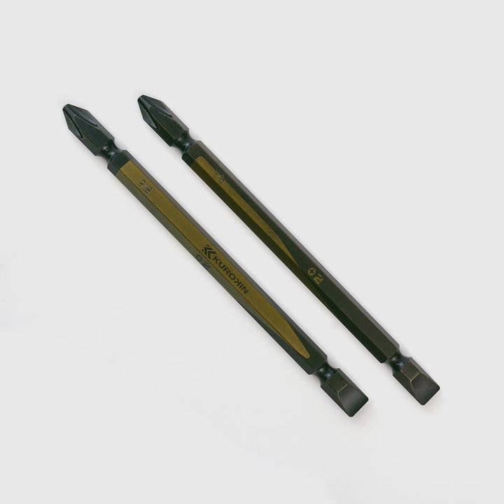 [52602-110-BG] KUROKIN 黒金(Black & Gold) 両頭コンビビット（２本組）+2/-6×110mm 1セット - MisakaZoo