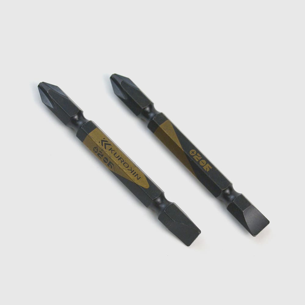 [52602-65-BG] KUROKIN 黒金(Black & Gold) 両頭コンビビット（２本組）+2/-6×65mm 1セット