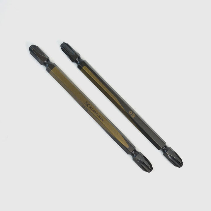 [5302-110-BG] KUROKIN 黒金(Black & Gold) 両頭ビット（２本組）+3×110mm 1セット - MisakaZoo