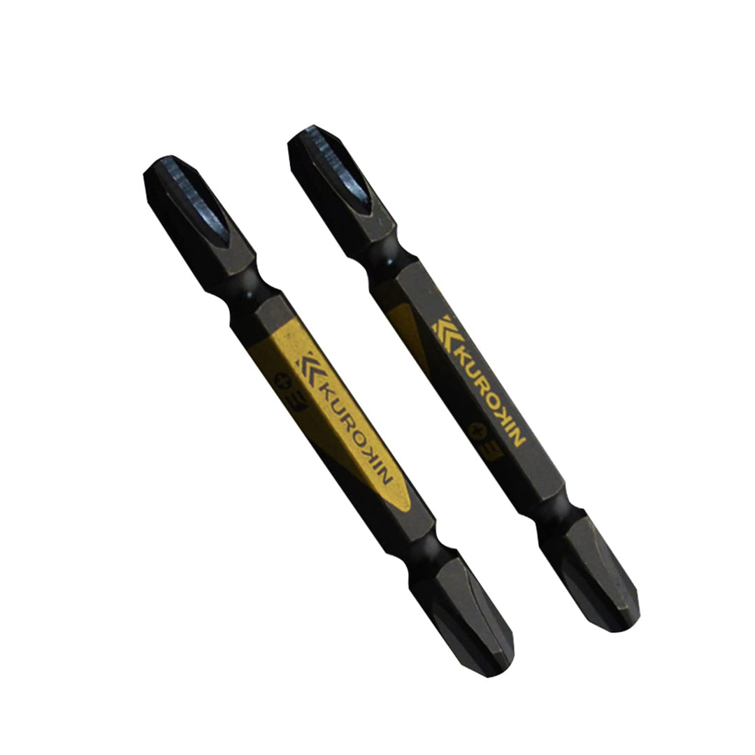[5302-65-BG] KUROKIN 黒金(Black & Gold) 両頭ビット（２本組）+3×65mm 1セット - MisakaZoo