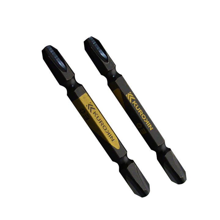 [5302-65-BG] KUROKIN 黒金(Black & Gold) 両頭ビット（２本組）+3×65mm 1セット - MisakaZoo