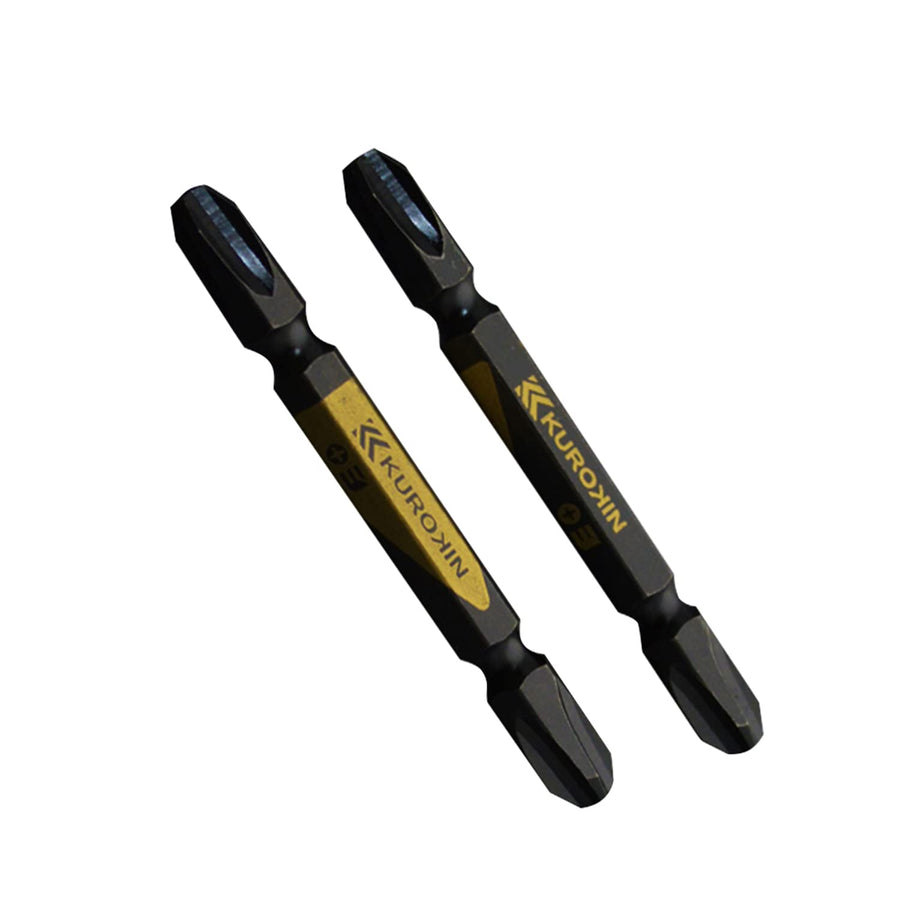 [5302-65-BG] KUROKIN 黒金(Black & Gold) 両頭ビット（２本組）+3×65mm 1セット - MisakaZoo