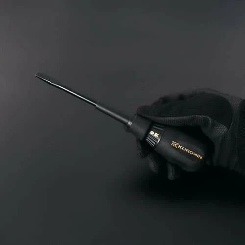 [524K-BG] KUROKIN 黒金(Black & Gold) 貫通ドライバー +2×100mm 単品1個