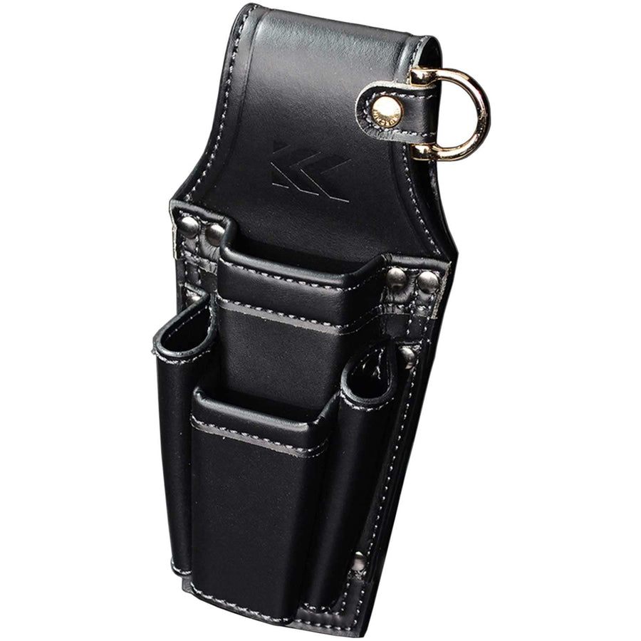 [AH-72BG] KUROKIN 黒金(Black & Gold) ドライバーペンチホルダー2段 LIGHT PU LEATHER SERIES 単品1個