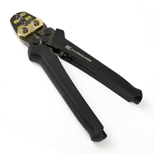 [FC-15S-BG] KUROKIN 黒金(Black & Gold) 圧着工具（裸端子・裸スリーブ用） 単品1丁