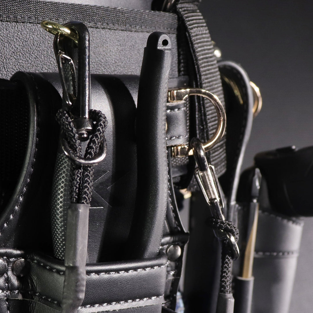 [AH-63BG] KUROKIN 黒金(Black & Gold) ホルダー3段 LIGHT PU LEATHER SERIES 単品1個