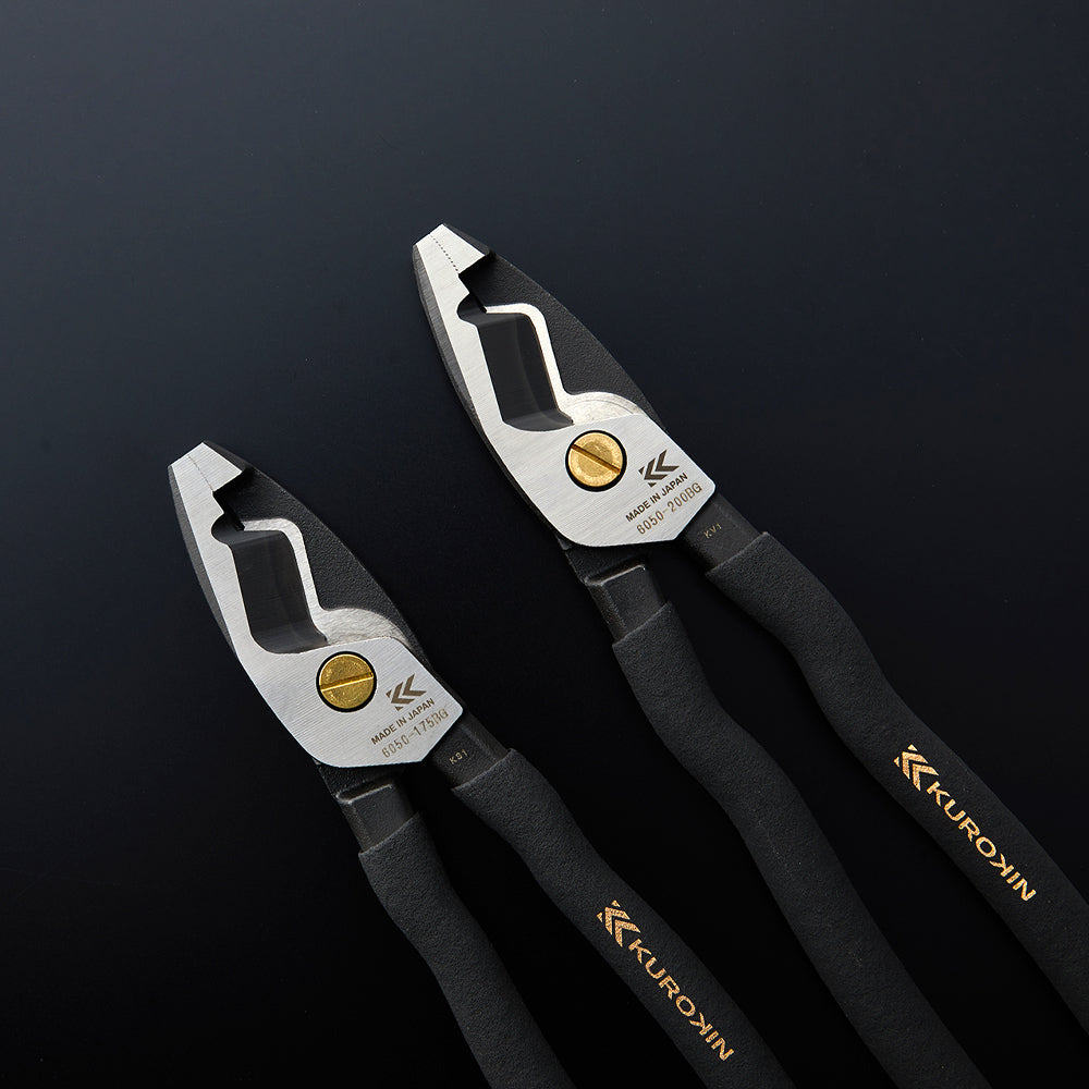 [6050-200BG] KUROKIN 黒金(Black & Gold) ケーブルペンチ200ｍｍ 単品1丁