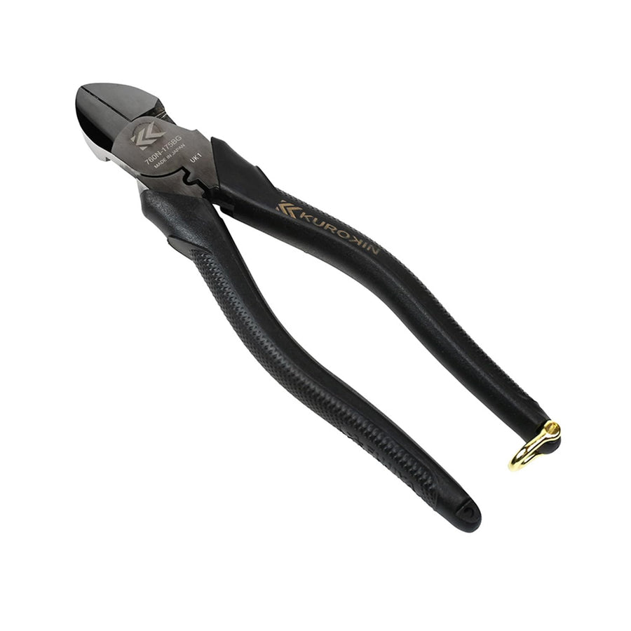 [760N-175BG] KUROKIN 黒金(Black & Gold) 偏芯強力ニッパ薄刃 175mm 単品1丁 - MisakaZoo