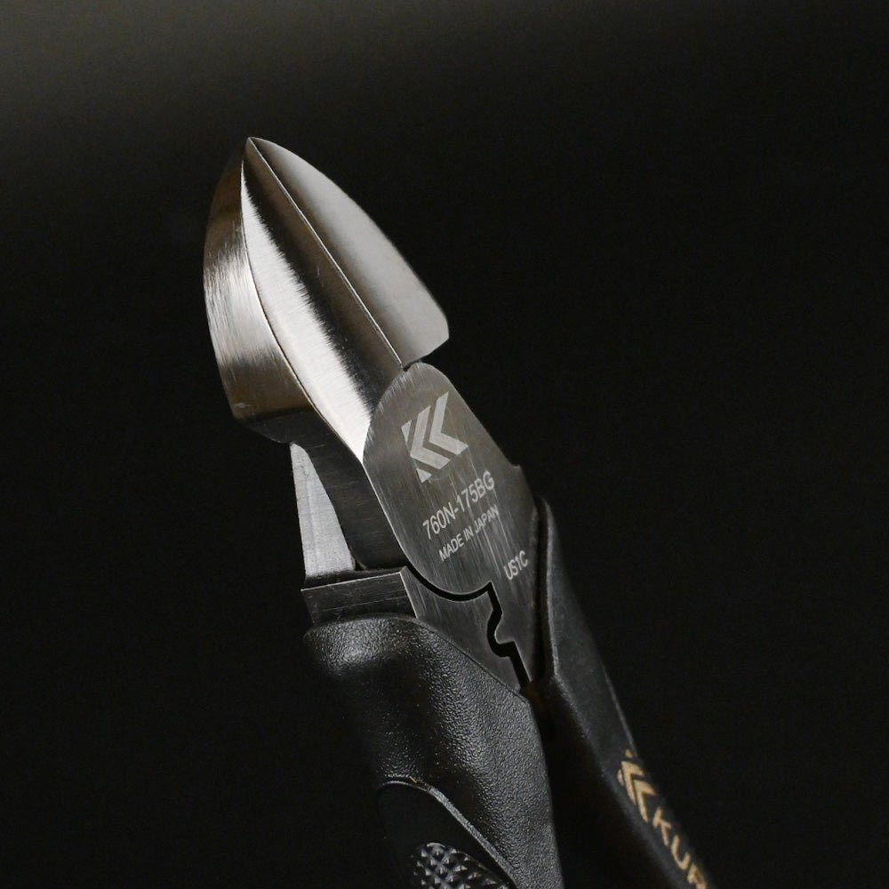 [760N-175BG] KUROKIN 黒金(Black & Gold) 偏芯強力ニッパ薄刃 175mm 単品1丁 - MisakaZoo