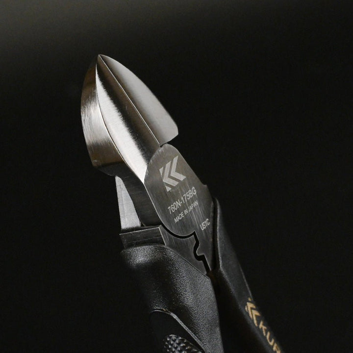 [760N-175BG] KUROKIN 黒金(Black & Gold) 偏芯強力ニッパ薄刃 175mm 単品1丁 - MisakaZoo