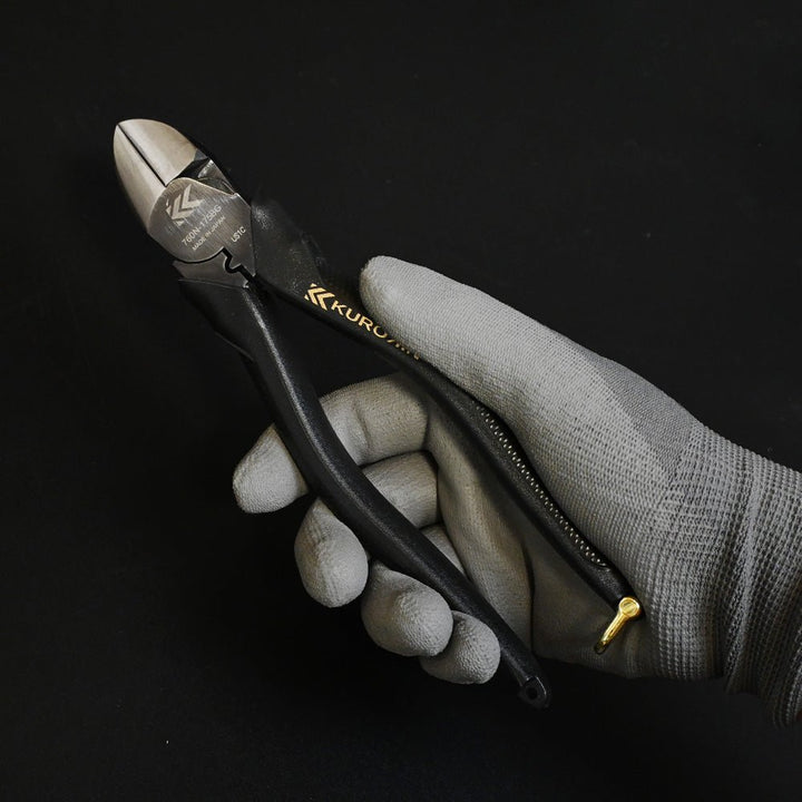 [760N-175BG] KUROKIN 黒金(Black & Gold) 偏芯強力ニッパ薄刃 175mm 単品1丁 - MisakaZoo